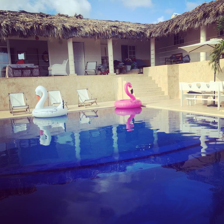 El Monte Azul Bed & Breakfast Las Galeras Luaran gambar