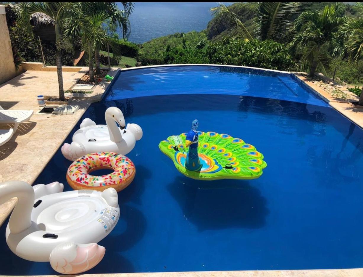El Monte Azul Bed & Breakfast Las Galeras Luaran gambar